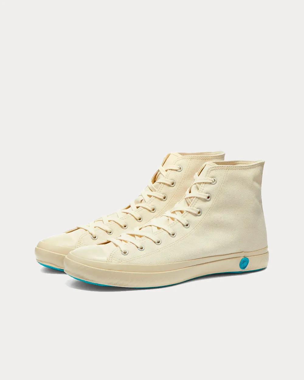 01JP White High Top Sneakers