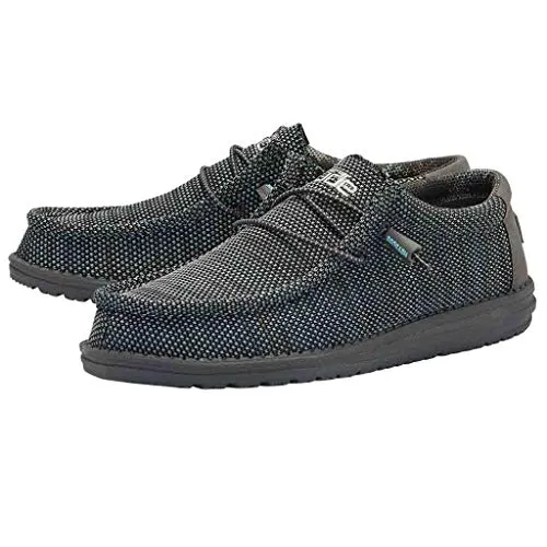 110352138 HEY DUDE WALLY SOX ASPHALT AZUR MEN'S LIGHTWEIGHT CASUAL SHOES -11 - Like New