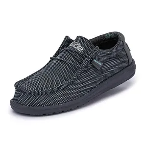 110352138 HEY DUDE WALLY SOX ASPHALT AZUR MEN'S LIGHTWEIGHT CASUAL SHOES -11 - Like New