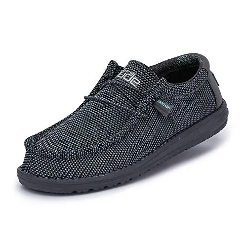 110352138 HEY DUDE WALLY SOX ASPHALT AZUR MEN'S LIGHTWEIGHT CASUAL SHOES -11 - Like New