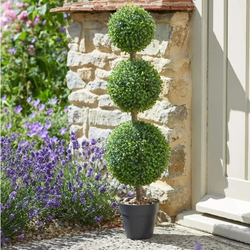2 x Smart Garden Trio Topiary Artificial Ball Tree - 80cm (DEAL!)