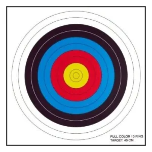 30-06 10 Ring Crossbow Paper Target Face - 6/Pack