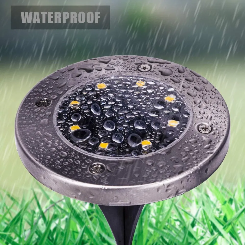 4 Pack - LED Solar Waterproof Outdoor Decorative Light For Garden Yard Deck Lawn Patio
