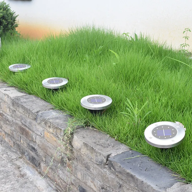 4 Pack - LED Solar Waterproof Outdoor Decorative Light For Garden Yard Deck Lawn Patio