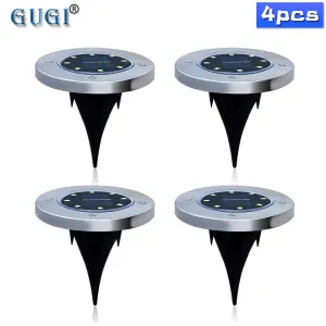 4 Pack - LED Solar Waterproof Outdoor Decorative Light For Garden Yard Deck Lawn Patio