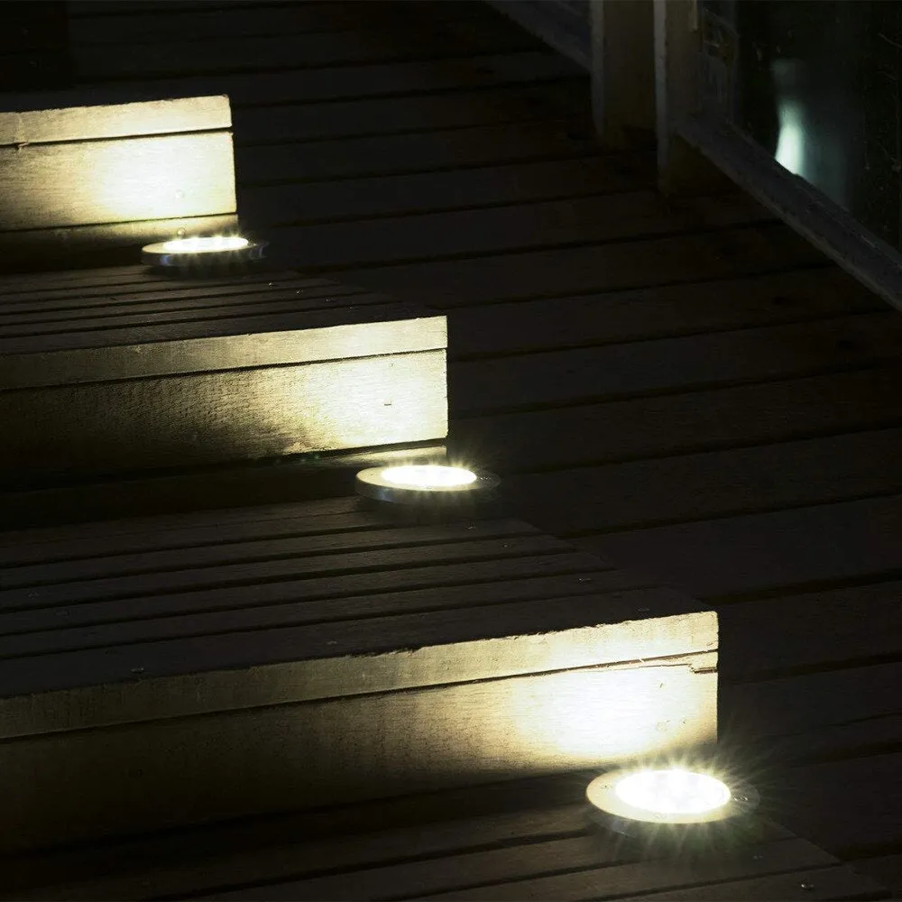 4 Pack - LED Solar Waterproof Outdoor Decorative Light For Garden Yard Deck Lawn Patio