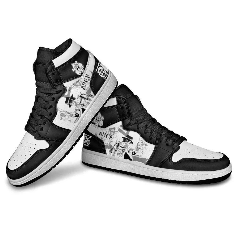 Ace Sneakers Custom OP Shoes Manga Style