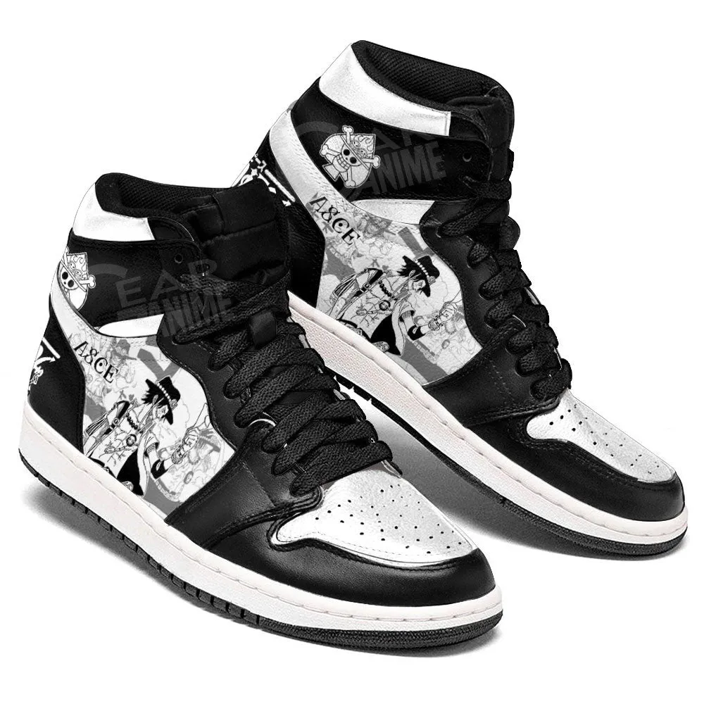 Ace Sneakers Custom OP Shoes Manga Style