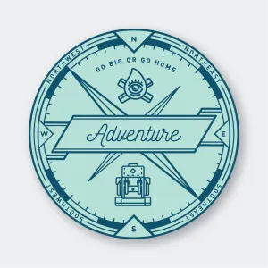 Adventure Compass Sticker