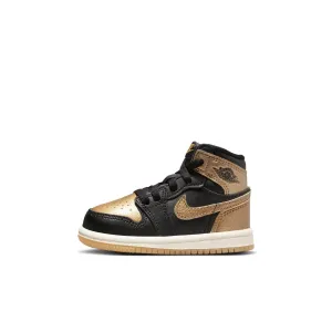 Air Jordan 1 Retro High OG "Black and Gold" - Toddler's TD