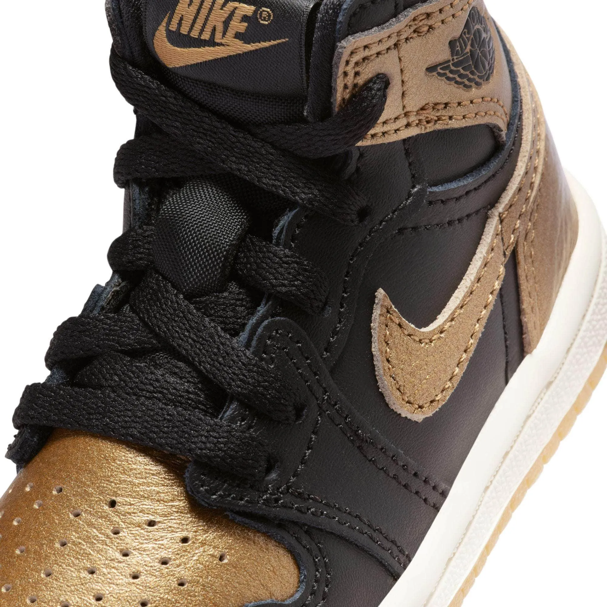 Air Jordan 1 Retro High OG "Black and Gold" - Toddler's TD