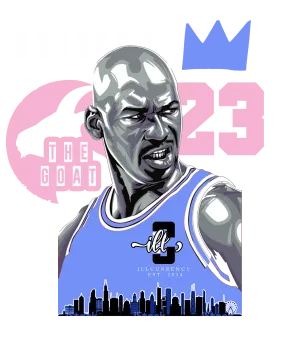 Air Jordan 7 SE "Sapphire" | illCurrency Black T-Shirt (The Goat)