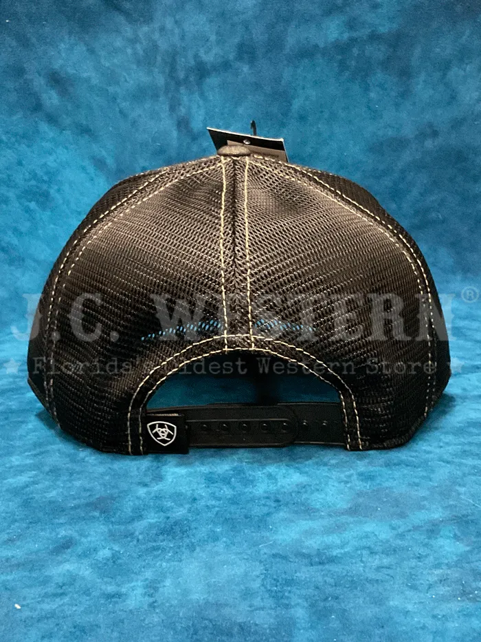 Ariat A300088901 Mens FlexFit 110 Heather Front Patch Cap Black