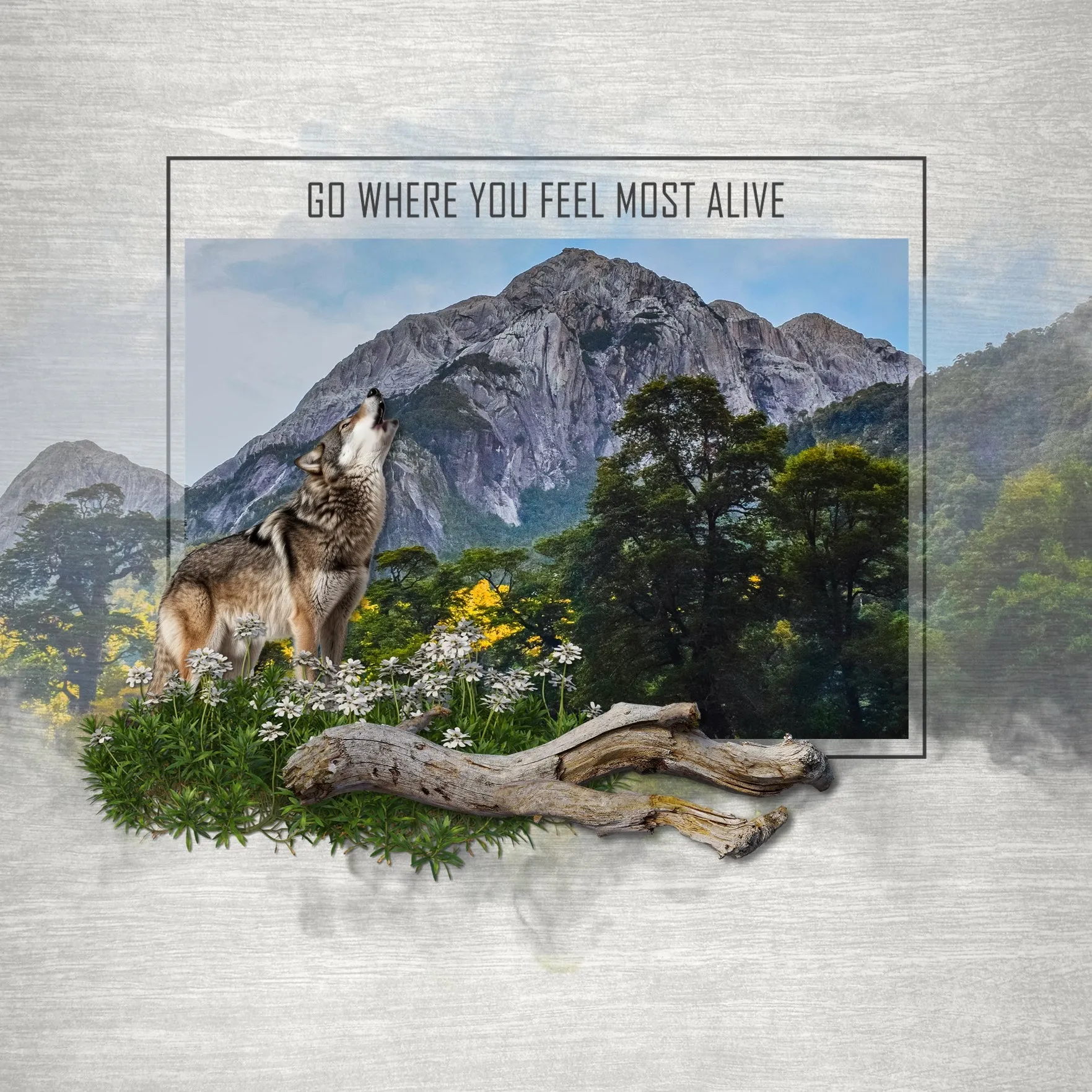 Around the Mountain Topographic Papers Digital Scrapbook Kit