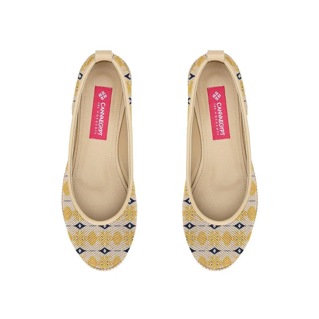 Beige Voyage Round Toe African Yellows