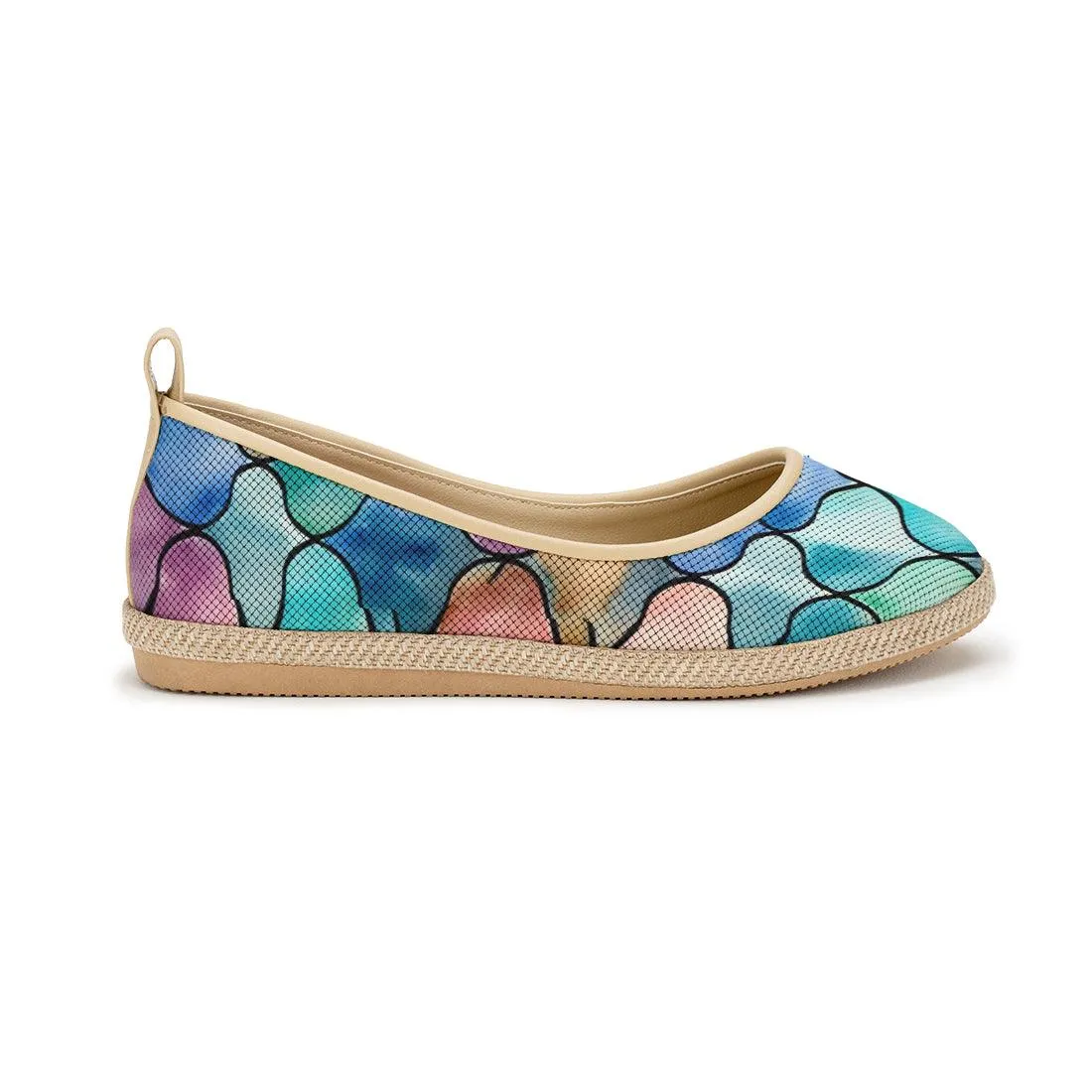 Beige Voyage Round Toe Bloom