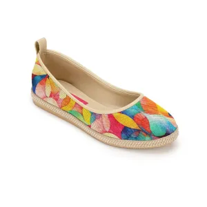 Beige Voyage Round Toe Bright Leaf