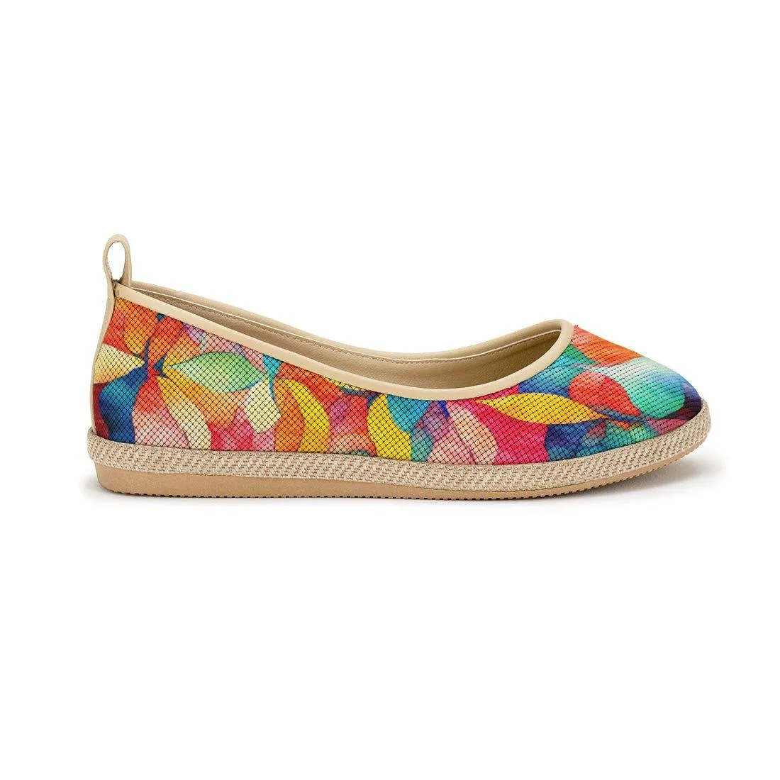 Beige Voyage Round Toe Bright Leaf