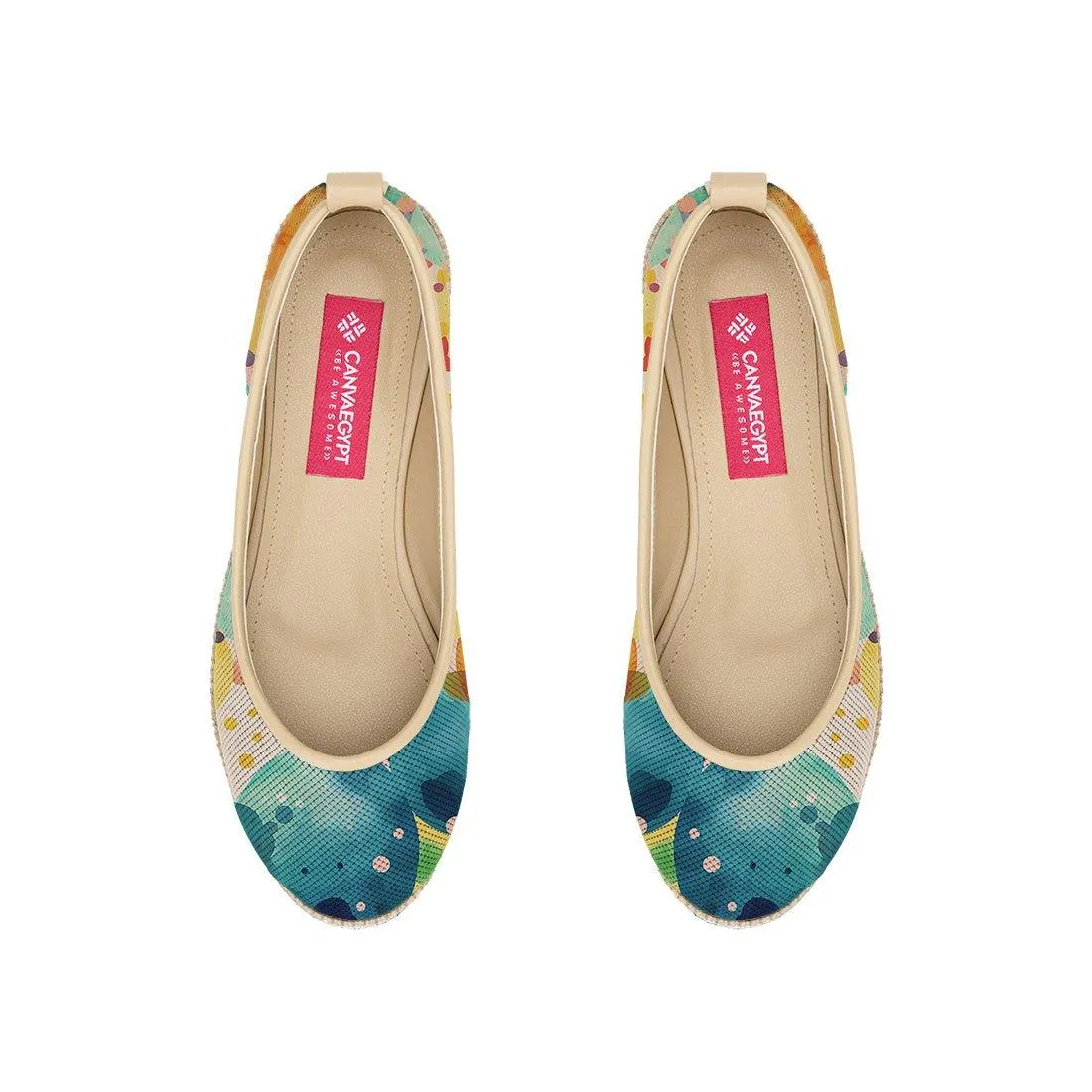 Beige Voyage Round Toe Circles