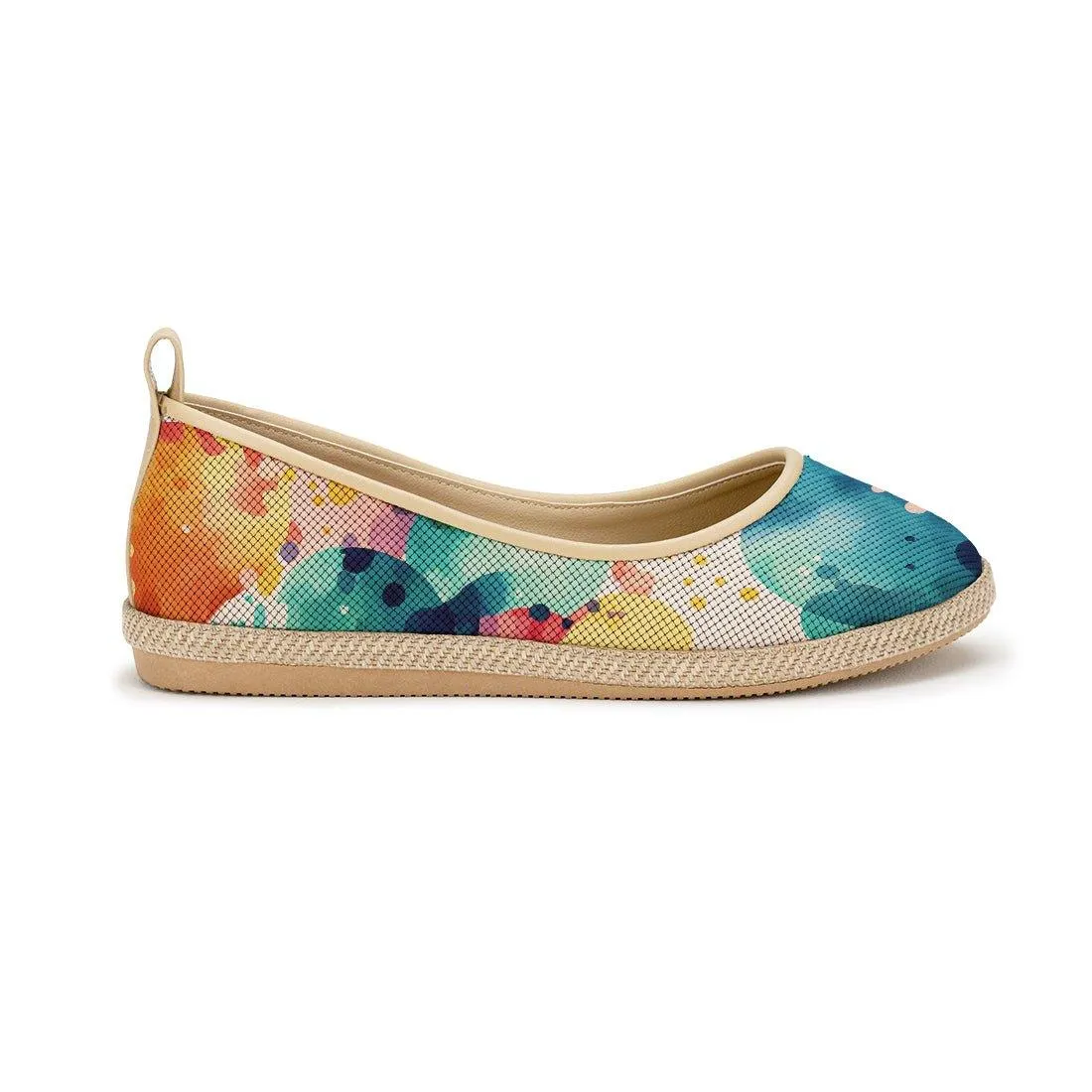 Beige Voyage Round Toe Circles