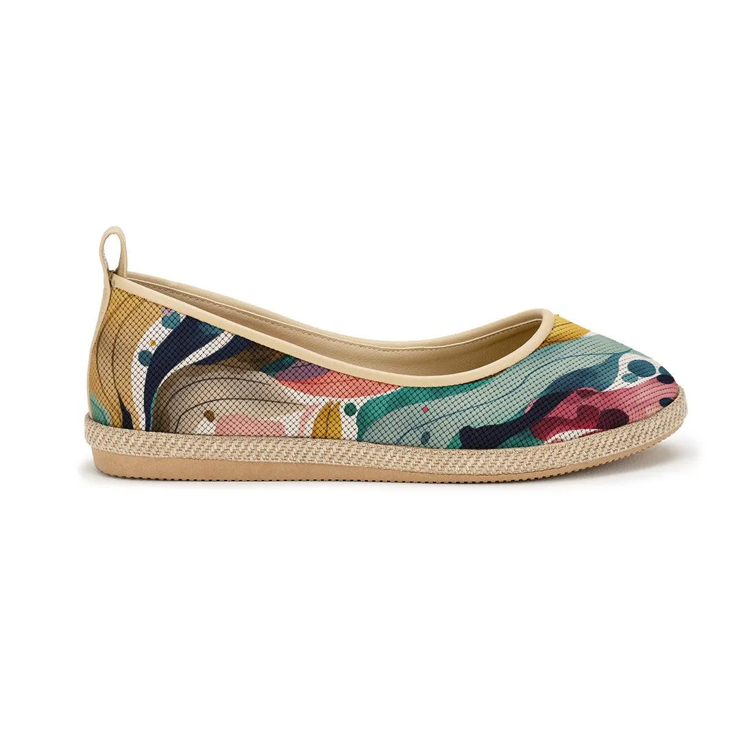 Beige Voyage Round Toe Color Flow