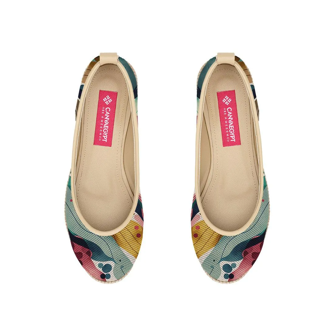 Beige Voyage Round Toe Color Flow