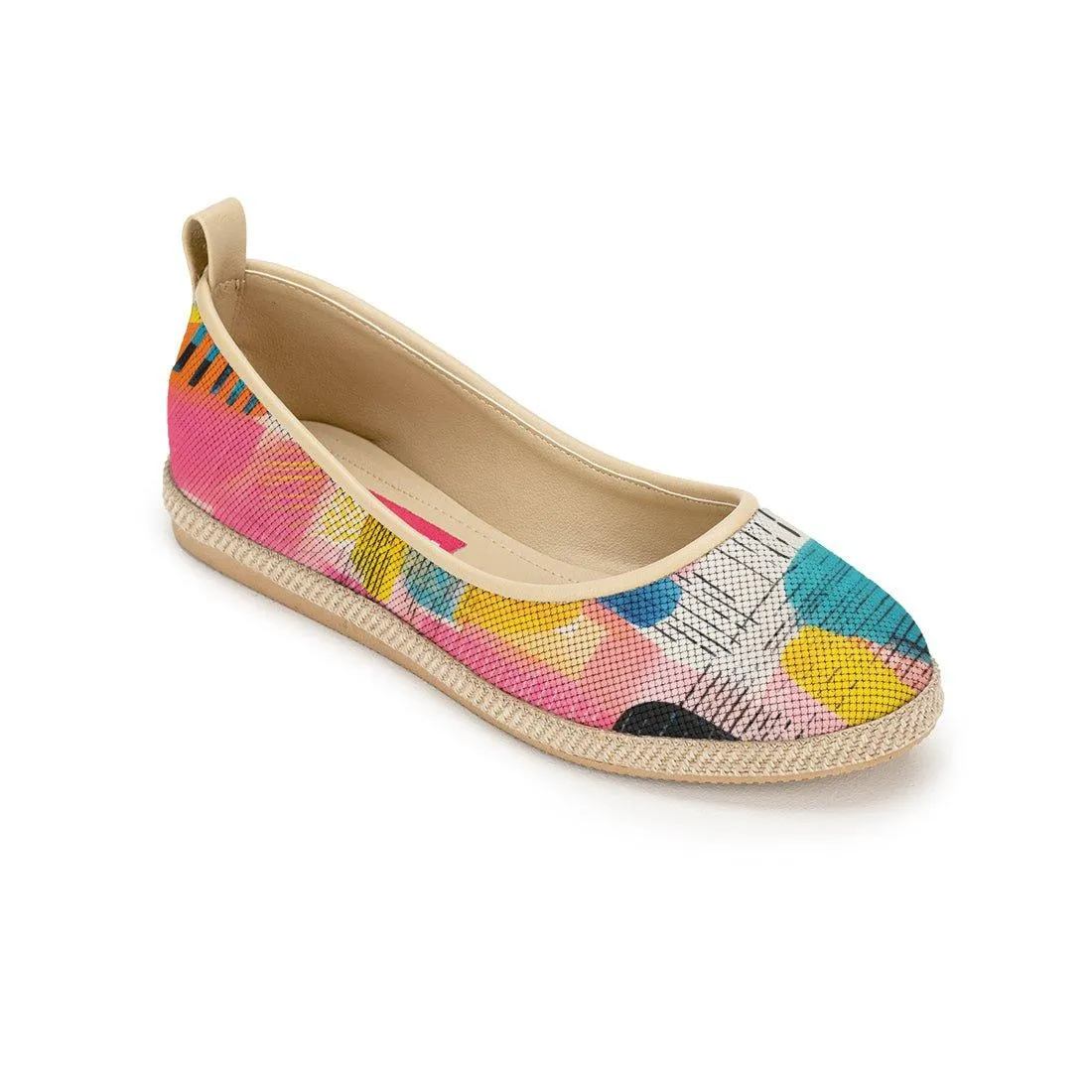 Beige Voyage Round Toe Colorful