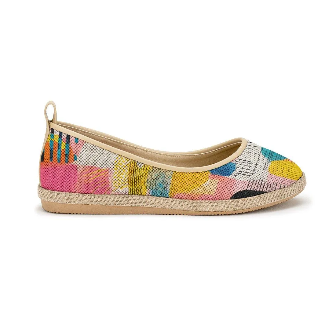 Beige Voyage Round Toe Colorful