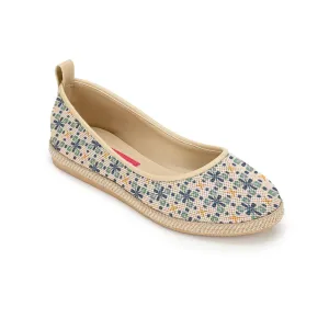 Beige Voyage Round Toe Decorated