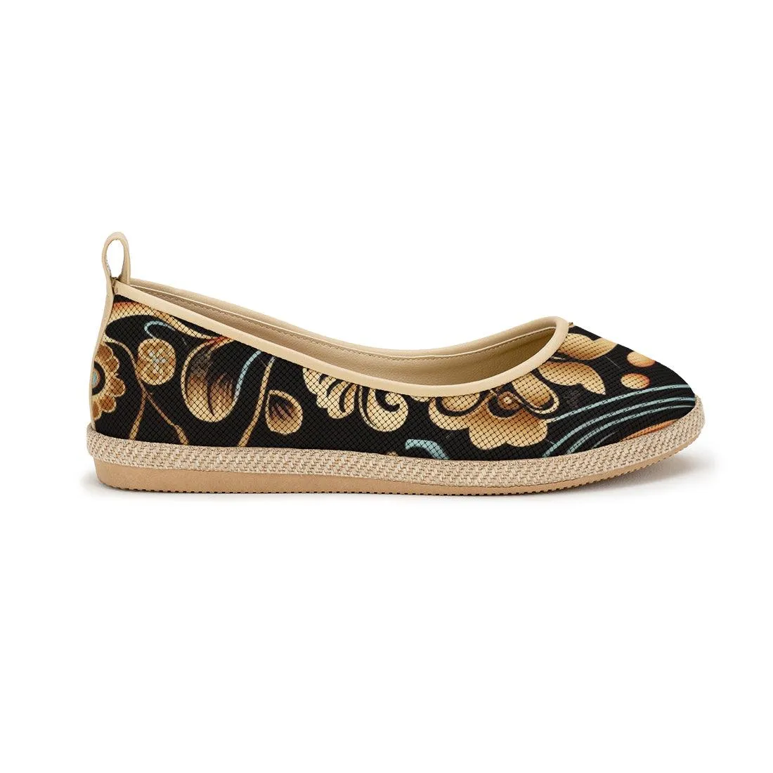 Beige Voyage Round Toe Decoration