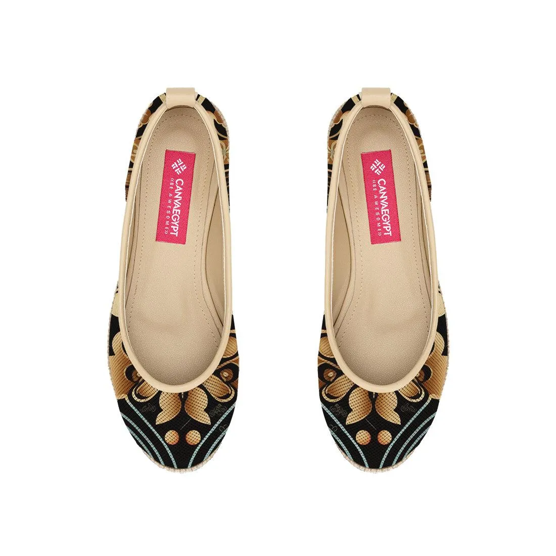 Beige Voyage Round Toe Decoration