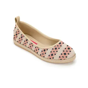 Beige Voyage Round Toe Dot