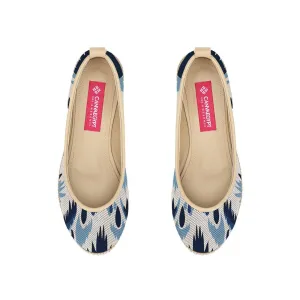 Beige Voyage Round Toe Feather