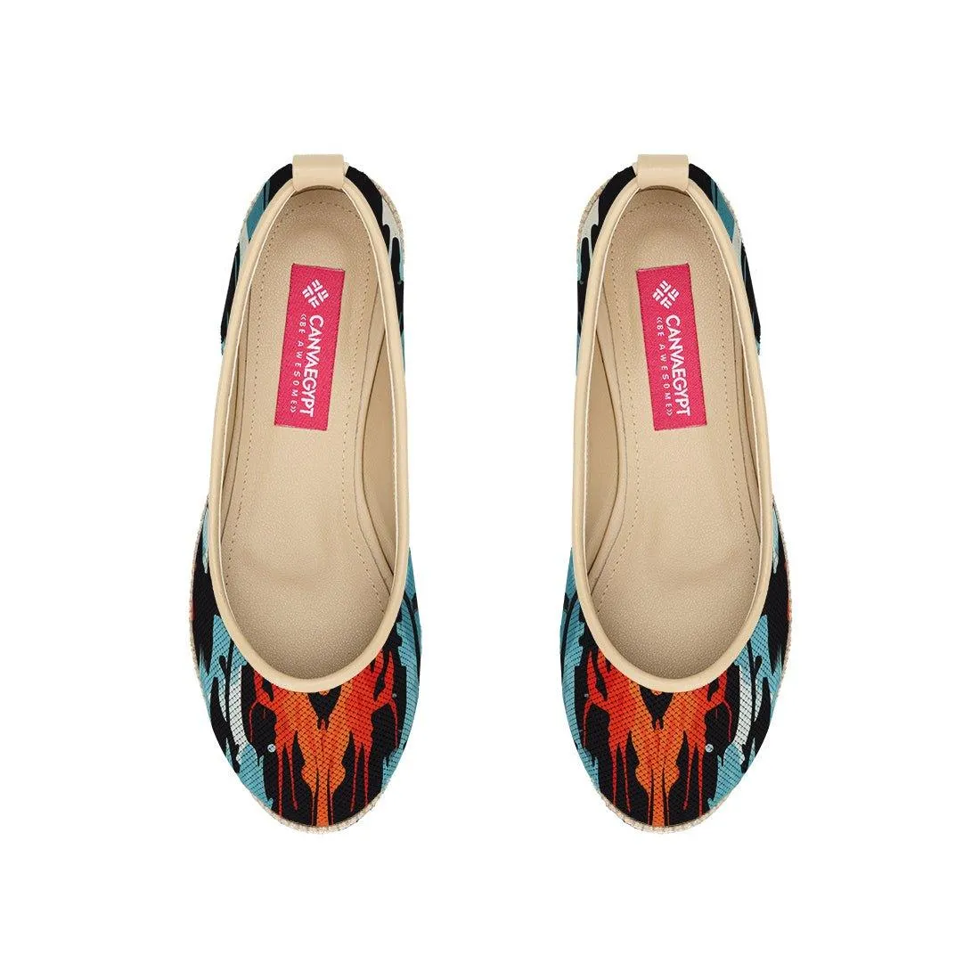 Beige Voyage Round Toe Flaring