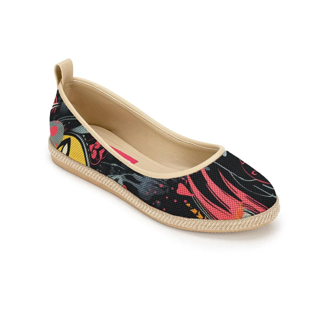 Beige Voyage Round Toe Flecks