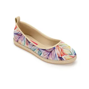 Beige Voyage Round Toe Glass