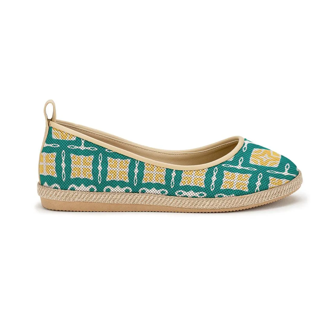 Beige Voyage Round Toe Greeny