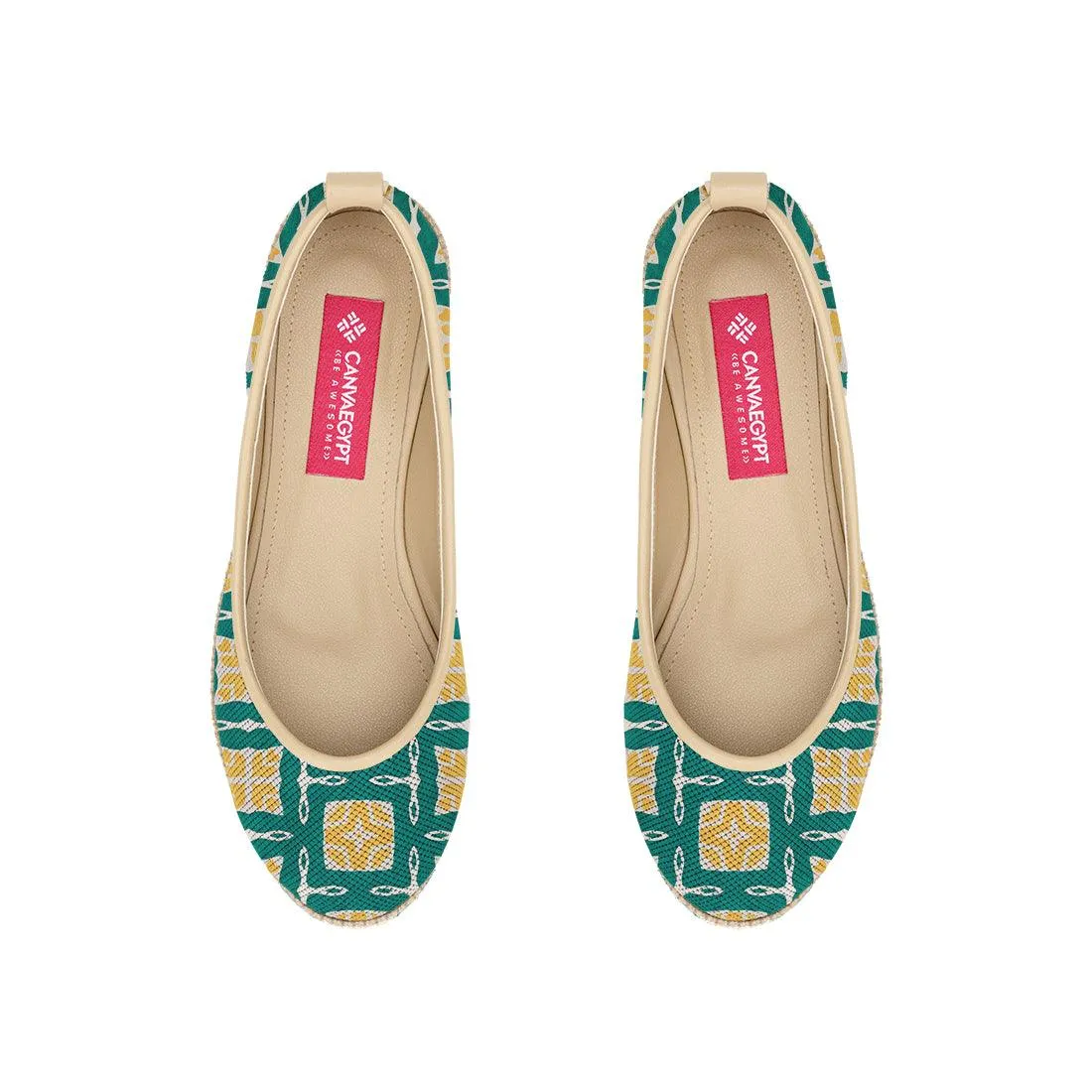 Beige Voyage Round Toe Greeny
