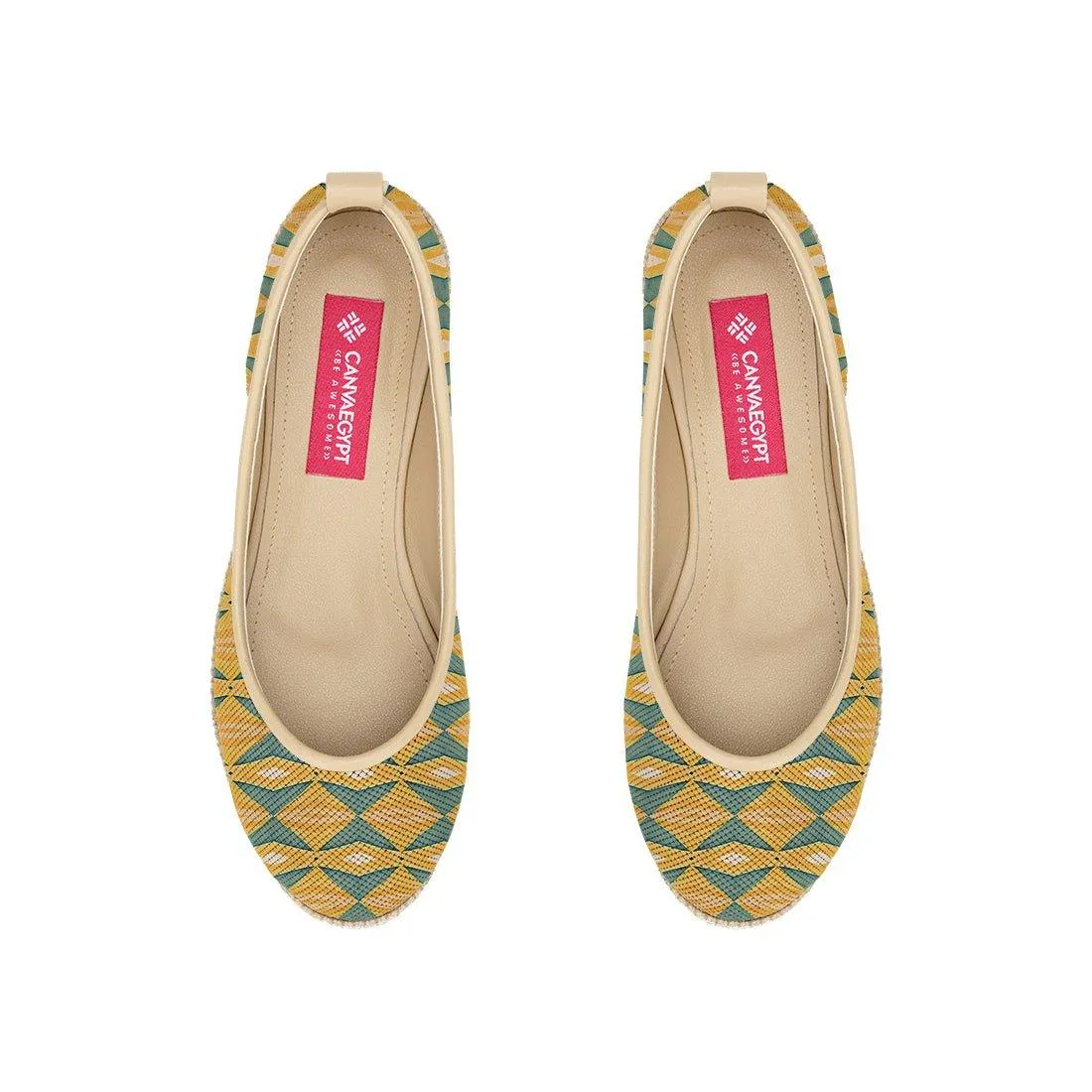 Beige Voyage Round Toe Quadrilateral