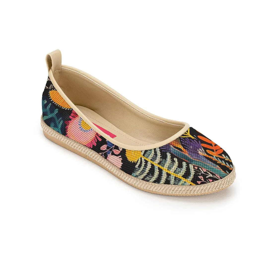 Beige Voyage Round Toe Sea Life