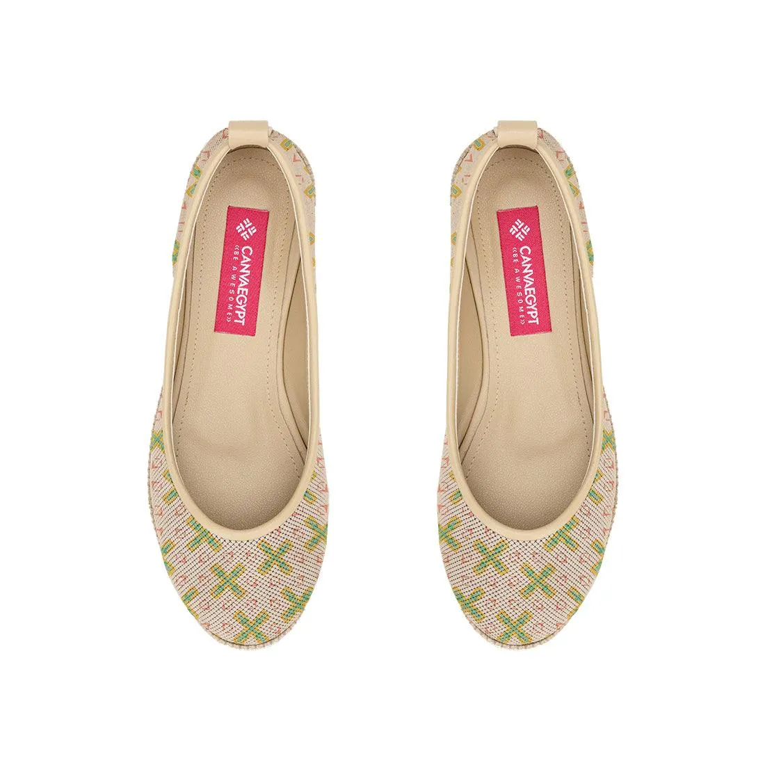Beige Voyage Round Toe Simple
