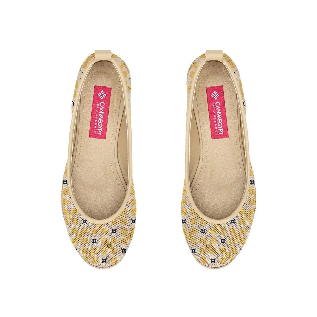 Beige Voyage Round Toe Small Rect
