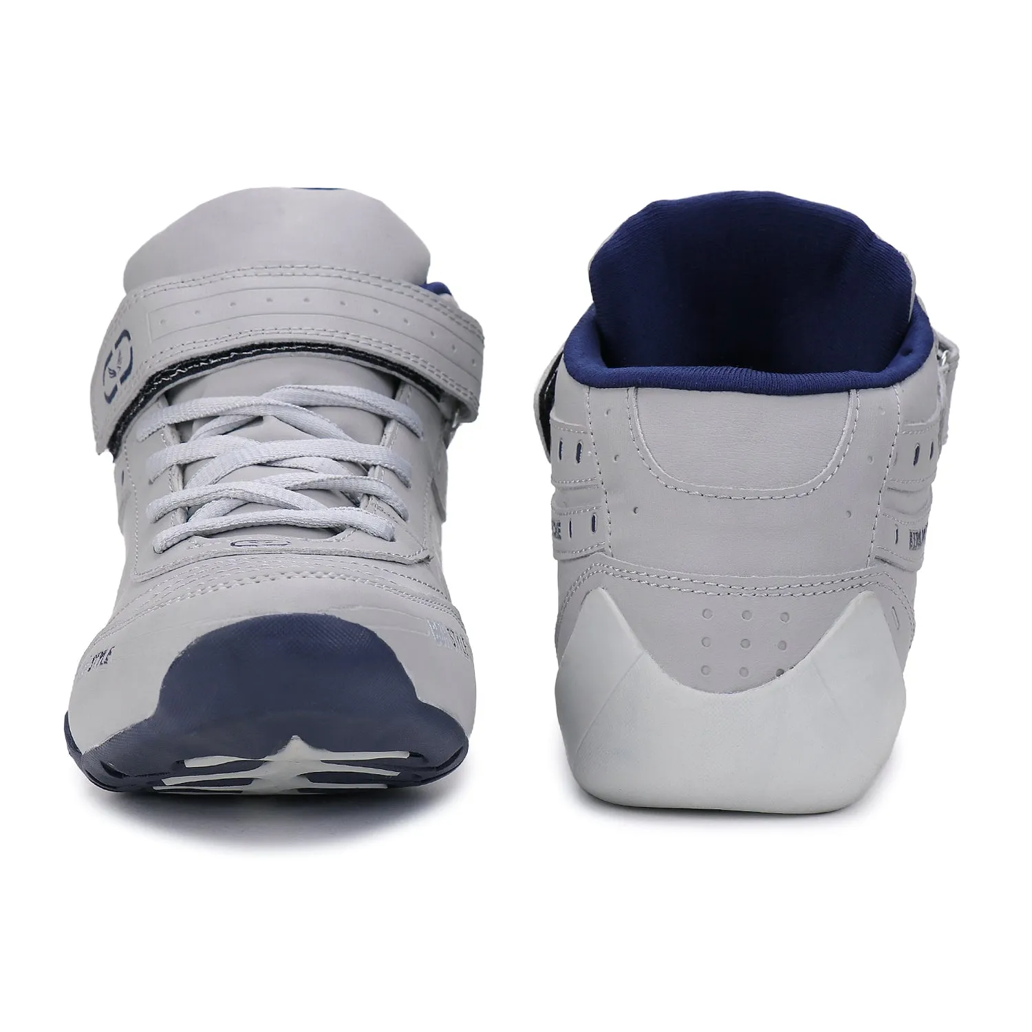 Bersache Lightweight Casual Sneaker Shoes For Men Grey-9021