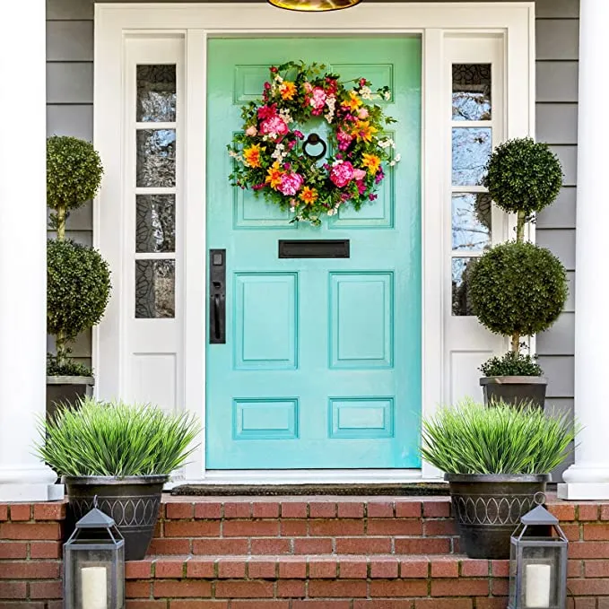 Bulk Artificial Greenery Plants Bush for Outdoors UV Resistant Artificial Plants Wholesale