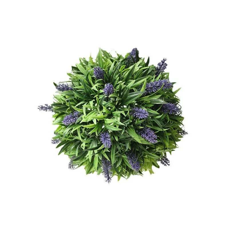 Bulk Lavender Flower Greenery Topiary Ball Plant for Indoor/Outdoor Wedding Party Wholesale