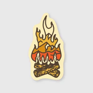 Campfire Mountain Sticker