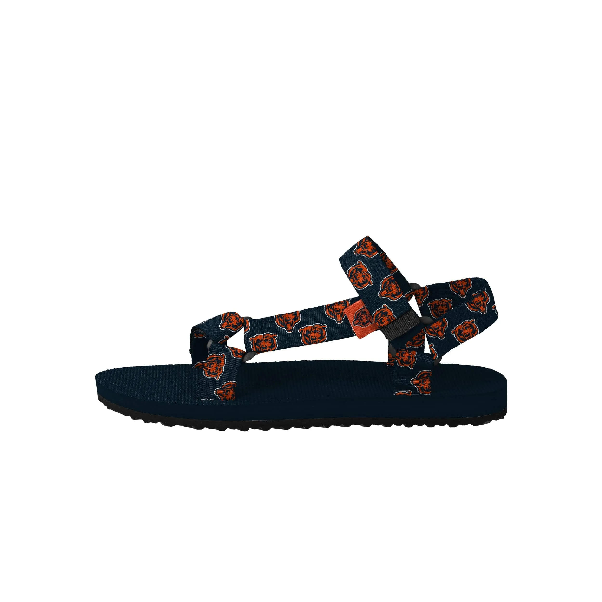 Chicago Bears NFL Womens Repeat Logo Strap Sandal