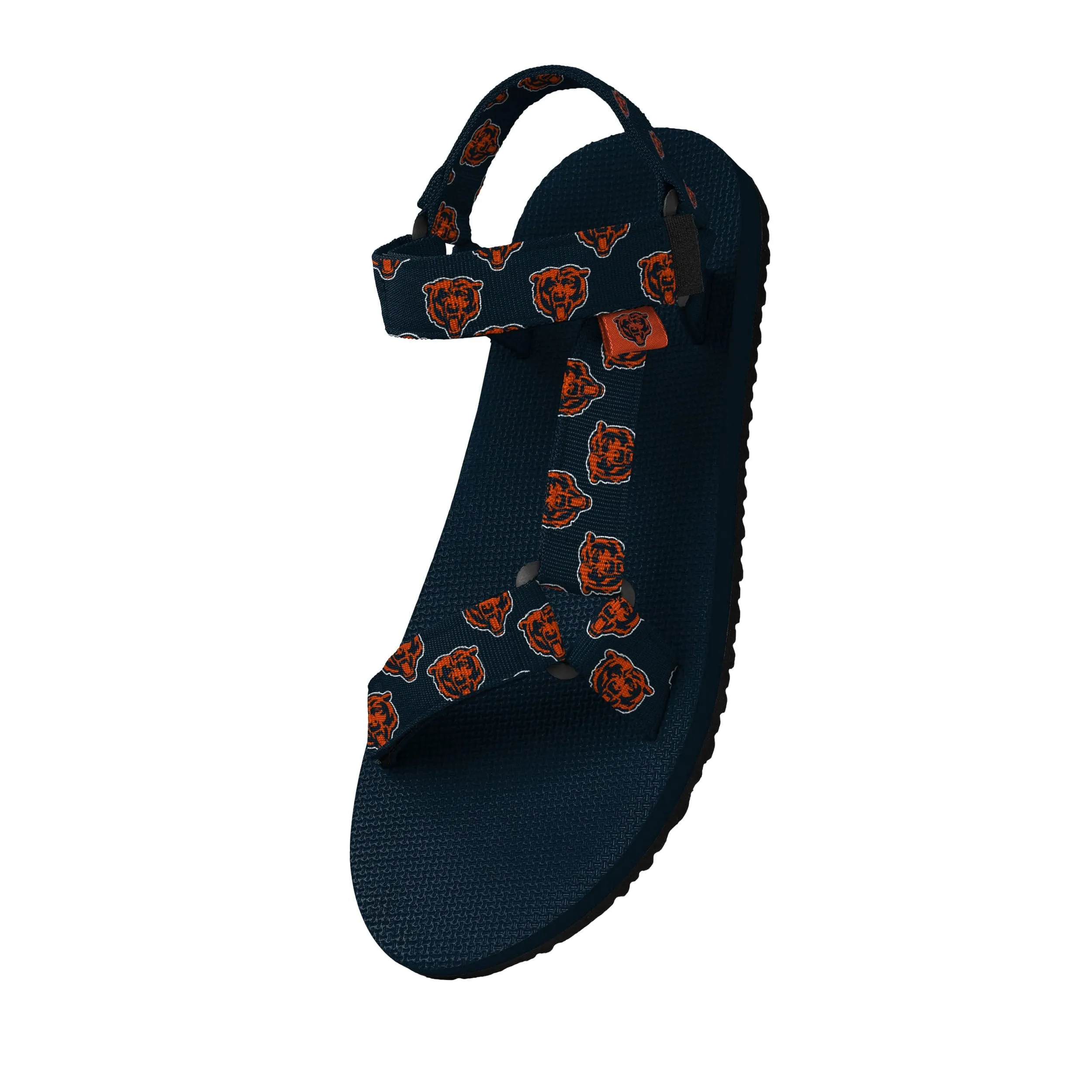 Chicago Bears NFL Womens Repeat Logo Strap Sandal