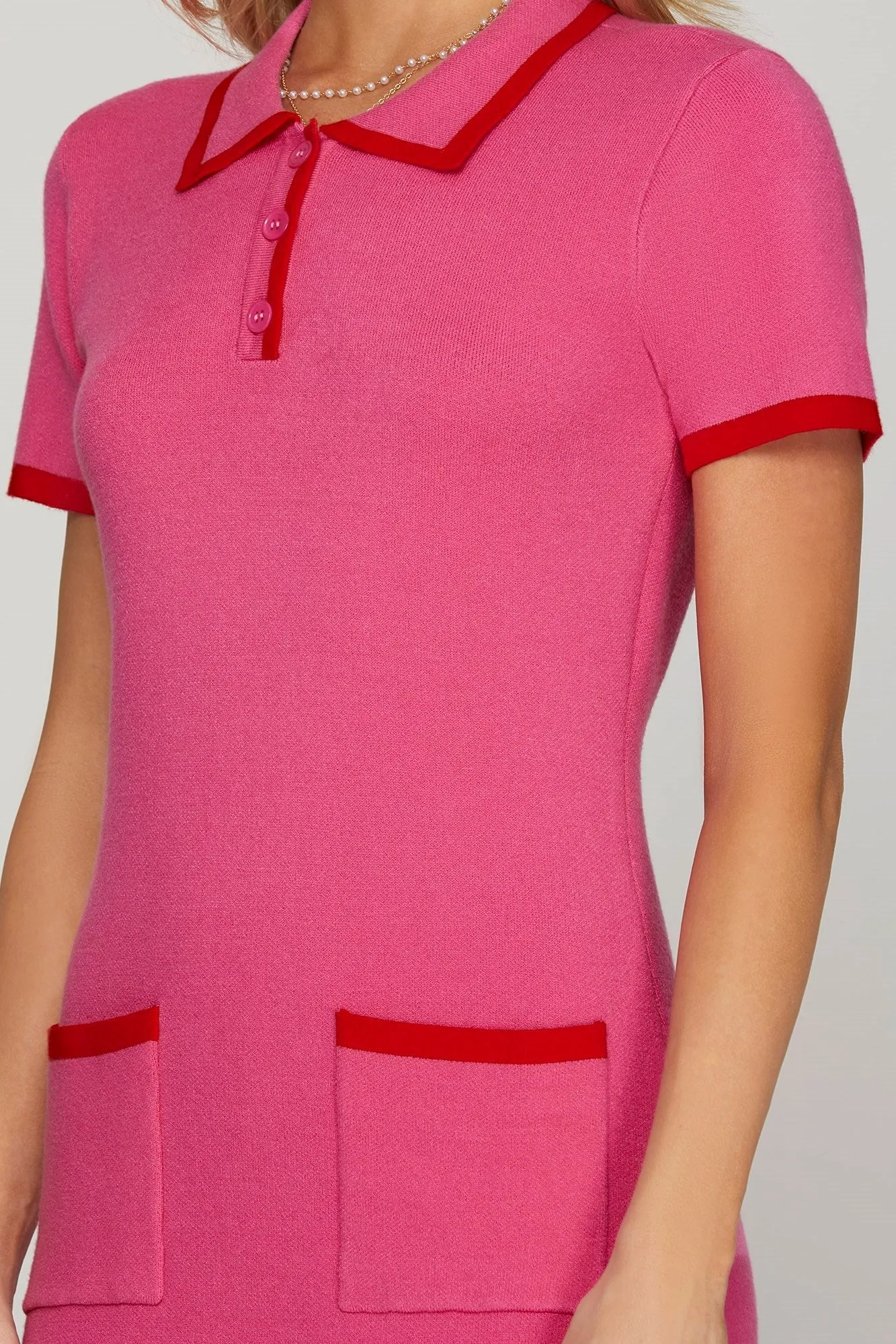 Court Charm Knit Mini Dress