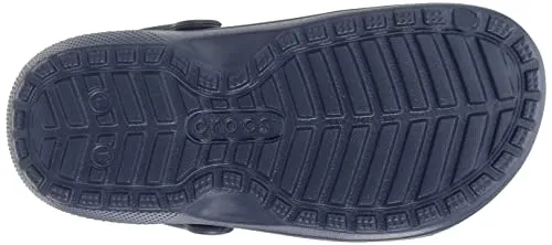 Crocs Kids' Classic Lined Clog | Kids' Slippers, Navy, 3 Little Kid